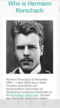 Hermann Rorschach test (inkblot test) Screen Shot 4