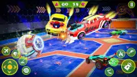 Rocket car : Car Ball Games Screen Shot 2