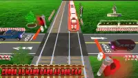 RailRoad Train Crossing Game : Bus Vs Train Screen Shot 2