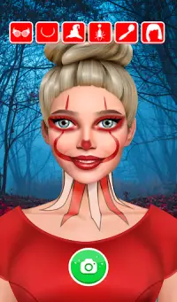 belleza maquillaje halloween Screen Shot 1