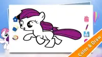 Pony para colorear para niños Screen Shot 3