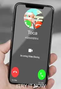 Call Toca life™: Fake vide Call and chat Screen Shot 2
