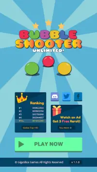 Bubble Shooter Unlimited! Screen Shot 0