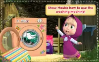 Masza i niedźwiedź-gry czyszczące dom dziewczynek Screen Shot 9