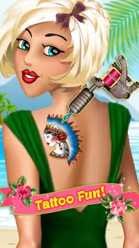 Beach Girls' Tattoo Salon Screen Shot 5