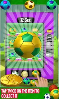 Divertimento di vending machine della sfera calcio Screen Shot 1