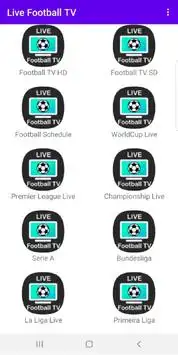 Live Football TV Streaming Screen Shot 1