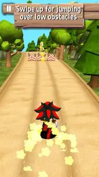 Ninja Sonic Running Shadow Screen Shot 0