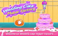 صانع كعكة الزفاف - مصنع الطبخ Screen Shot 0