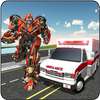 City Ambulance Robot Transformation Game Training