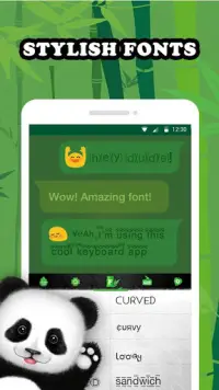 Panda Keyboard Theme Screen Shot 2