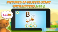 Çocuklar için alfabe öğrenme Screen Shot 2