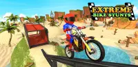 Superhero Moto Bike Stunt Racing Game Screen Shot 0