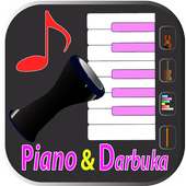 Piano and Darbuka a virtual piano keys & darbuka