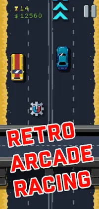 8Bit Highway: Retro Arcade Endless Racing Screen Shot 0