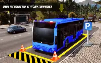 Police Bus Parking Simulator Coach Bus Simulation Screen Shot 1