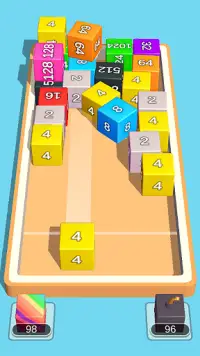 2048 3D: Shoot & Merge Number Cubes, Block Puzzles Screen Shot 1