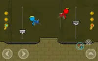 Red and Blue Stickman : Animation Parkour Screen Shot 22