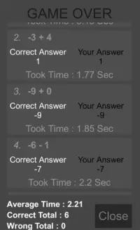 One Digit Math (Addition and Subtraction) Screen Shot 4