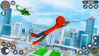 Stickman Rope Hero:Spider Game Screen Shot 7