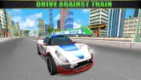 Car vs  Train Real Racing Simulator Screen Shot 3