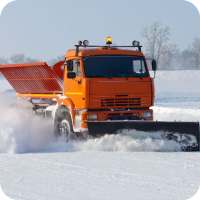 Snow Removal Truck Clean Road