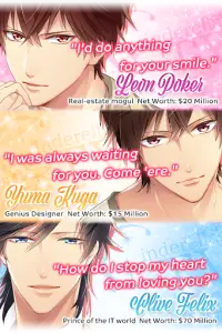 Million Dollar Boyfriend -Cinderella TV dating sim Screen Shot 1