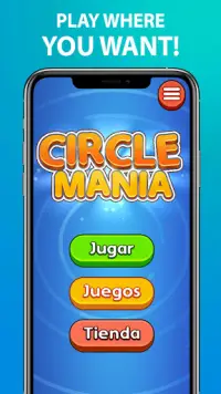 Circle mania -ألعاب الألغاز ، مسابقة مجانية للدماغ Screen Shot 0