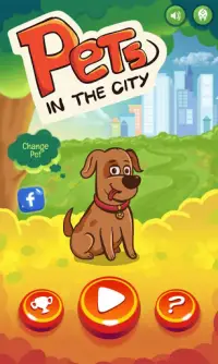 Pets in the city - Happy jump Screen Shot 1