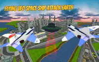Flying UFO Robot Game:Alien SpaceShip Battle Screen Shot 14