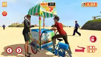 Crazy Ice Cream Cart - Summer Beach Frozen Food Screen Shot 1