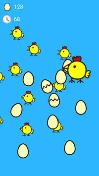 Happy Miss Chicken pone huevos para los fanáticos Screen Shot 2