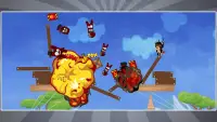 Ninja Bear 🐻 Slingshot Shooter Game Screen Shot 2