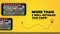 Taxi Simulator Jeu de conduite de voiture Screen Shot 1