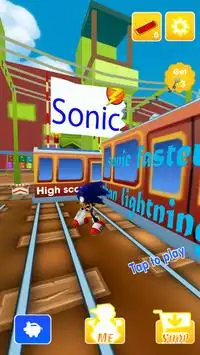 Subway Sonic Run Screen Shot 5