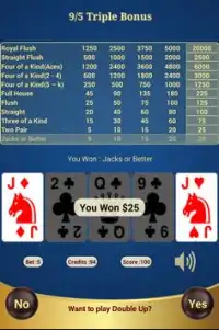 9/5 Triple Bonus Poker Screen Shot 14