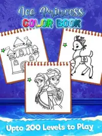 Ice Princess Coloring Book Games For Girls Screen Shot 1