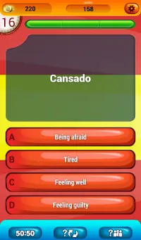 Spanische Wortschatz Quiz Screen Shot 7