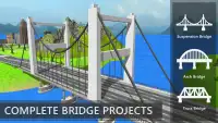 Bridge Building Sim: Riverside Construction Games Screen Shot 7