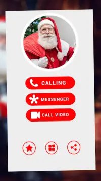 Call from Santa Claus + video call  Simulation Screen Shot 0