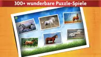 Puzzlespiel mit Pferde Kinder Screen Shot 1