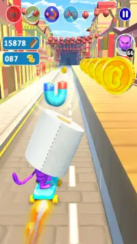 Cat Run Simulator 3d - Endless Cat Running Game Screen Shot 2