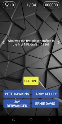 NFL Trivia Quiz Screen Shot 3