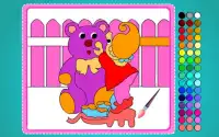 Coloring Game-Lovely Bear Screen Shot 3