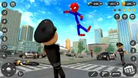 Stick Rope Hero Superhero Game Screen Shot 4