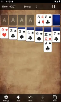 Solitaire Klondike Screen Shot 2