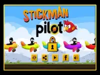 Stick-man pilot Screen Shot 0