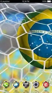 Best Brazil Football Theme Screen Shot 0