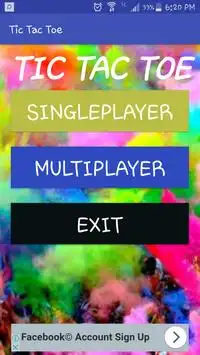 Tic Tac Toe Colors Screen Shot 0