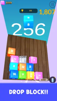 Jelly Cube Merge - Infinite merge block game Screen Shot 0